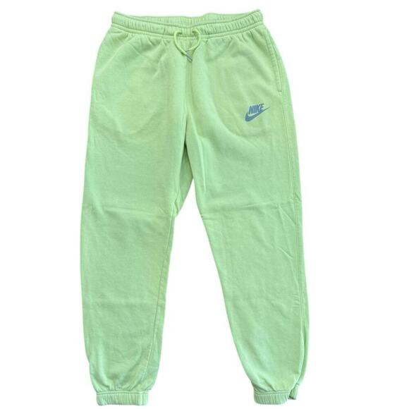 Nike Men's Yellow Tech Fleece Lime Slim Jogger Sweatpants Size Large - Picture 1 of 5